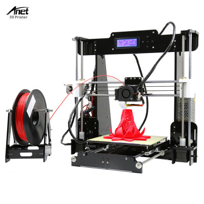 

Anet A8 Upgraded High Precision Desktop 3D Printer i3 DIY Kits Self Assembly Auto Self-leveling Acrylic Frame Printing Size 22022