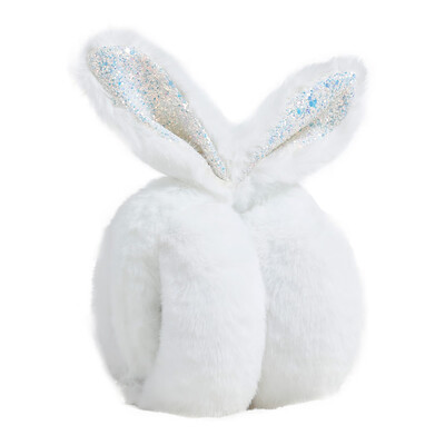 

Womens Winter Fashion Outdoor Earmuffs Cute Rabbit Ears Design Soft Plush Ear Warmer Warm Ear Protector Folding Ear Muff