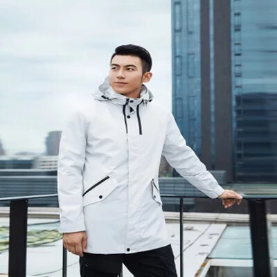 

Xiaomi Youpin ULEEMARK Three-in-one Long Travel Jacket for Men Warm Windproof Waterproof Jacket Men Outdoor Hiking Travel Cycling Hooded Coat