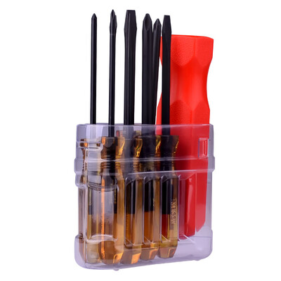 

Robin Hood RUBICON 268P imported screwdriver set home multi-function screwdriver group 9 in 1 screwdriver screwdriver cone cross word slip soft handle
