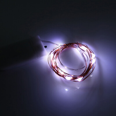 

1M 10 LEDs Mini String Light CR2032 Battery Waterproof Decorative Lamp
