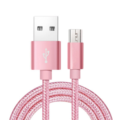 

USB Charging Cable power Data Cable Connector Nylon Braided Aluminum alloy Sync Charge for iPhone&Android Devices Adapter