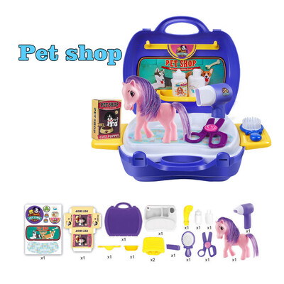 

Multifunctional Childrens Educational Box Family Parent-child Games Playhouse Suitcase Set