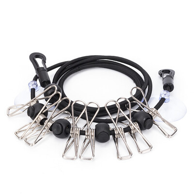 

United States pack all travel clothesline sucker type can be fixed iron clip business travel hanging clothes rope to send storage bag 180cm