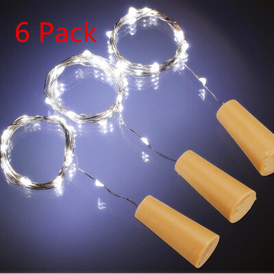 

Supli 6 Pack 12M 2M x 6 120led with Screwdriver A Bottle Lights Fairy String Lights Warm White