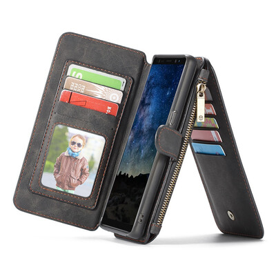 

CaseMe Multi-function split 2 in 1 Wallet Card slot Case For Samsung Galaxy Note 9 Leather Magneti Case cover phone bags