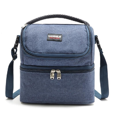 

Lixada 7L Double-Deck Insulated Bag Cooler Lunch Tote Bento Cooler Outdoor Camping BBQ Picnic Cooler Tote Bag