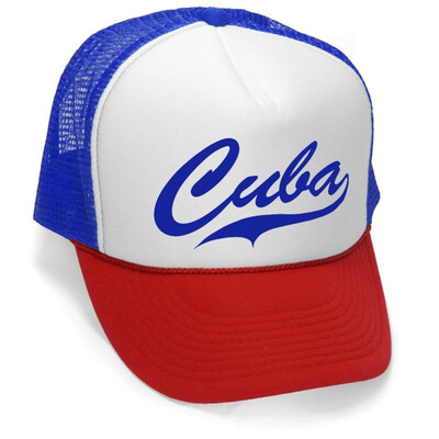 

Megashirtz - Cuba - Vintage Style Trucker Hat Retro Mesh Cap
