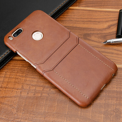 

Luxury PU Leather Phone Case for Xiaomi Mi 5X Phone Shell Card Holder Back Cover 2 in 1 Phone Protective Case