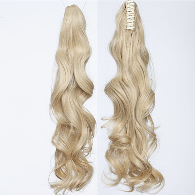 

24"-26" Claw Clip on Ponytail Real Long Pony Tail Clip in Hair Extensions