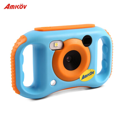 

Amkov Kids Digital Video Camera WiFi Connection Max 5 Mega Pixels Built-in Lithium Battery Christmas Gift New Year Present for Ch