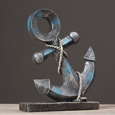 

Retro resin anchor model creative home coffee shop room wine cabinet decoration wine cabinet decoration