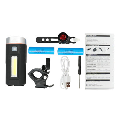 

Magnet Double Light Super Bright Headlight&Rubine Battery Taillight of Bike Light Set Waterproof Warning Lights for Outdoor Cy