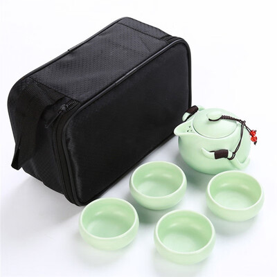 

Portable tea set for travel pottery tea pot cup kungfu tea set Chinese tea cups