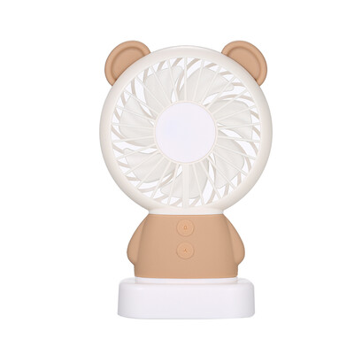 

Mini Handheld Cute&Adorable Fan USB Rechargeable Portable Necklace Desk Table Fan Multi-Color Light 2 Speeds Standing Base Lan