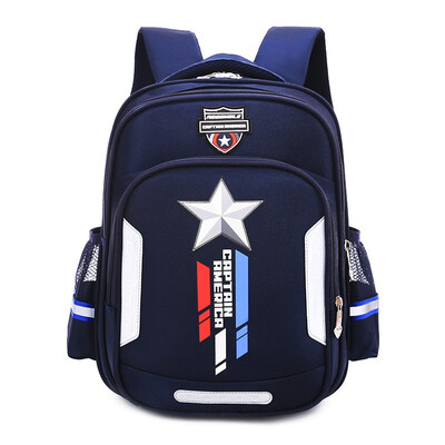 

Primary school student bags captain america boy children kindergarten book bag teenager schoolbag Kids spine protection backpack