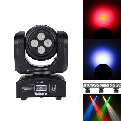 

Lixada 8LED 80W RGBW 15 21 Channel DMX 512 Double Sides Wash Infinite Rotating Moving Head Light LED Stage Pattern Lamp for Indo