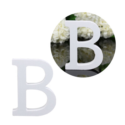 

Wooden Alphabet Letters White Wooden Wedding Supplies Photography Props Festival Party Decorative