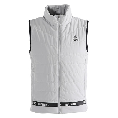 

PEAK mens cotton vest autumn&winter new fashion cotton stand collar warm sports shirt DF483011 silver gray XL code