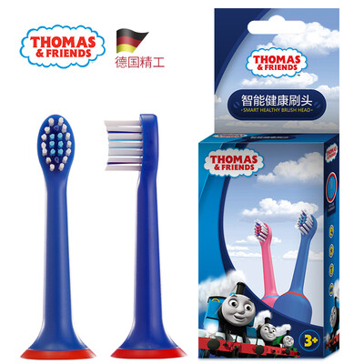 

Thomas&friends THOMAS & FRIENDS childrens electric toothbrush replacement brush head for TC1708 soft hair depth cleaning 2 sticks blue