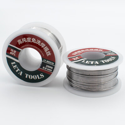 

LETA Soldering iron solder wire 200g with rosin cored wire containing 63 wire diameter 08mm lead low purity high purity no-clean LT-HA379