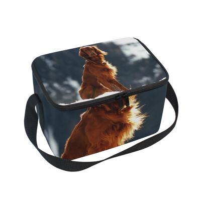 

ALAZA Lunch Box Insulated Lunch Bag Large Cooler Dog Animal Pet Tote Bag