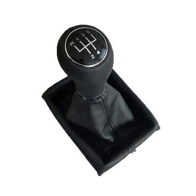 

For Audi A4 B6 56 Speed PU Leather Gear Shift Knob Gaiter Boot Cover MT Handle Head