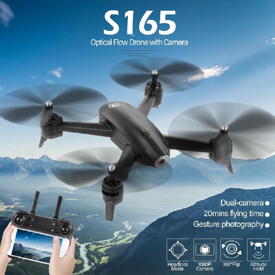 

S165 Optical Flow Drone with Camera 1080P WiFi FPV Altitude Hold Quadcopter with 3 Battery for Boys Kids