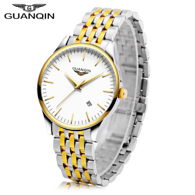 

GUANQIN GS19035 Men Quartz Watch 3ATM Date Display Wristwatch