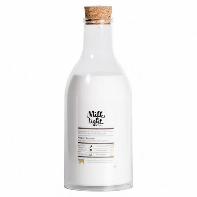 

UpperX Milk bottle with sleep lamp DIY message night light with message pen glowing sleep milk lamp creative gifts