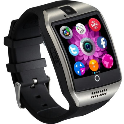 

Bluetooth Smart Watch Men Q18 With Touch Screen Big Battery Support TF Sim Card Camera for Android Phone Smartwatch
