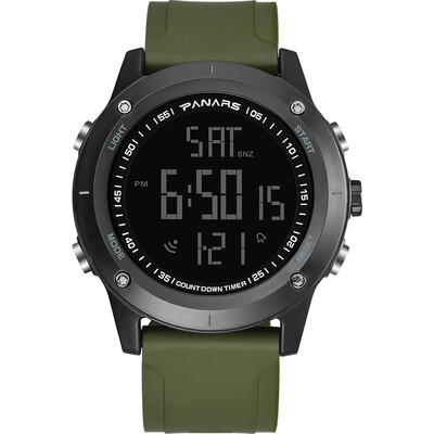 

PANARS 8014 Men Digital Dual Time Display Countdown Alarm Watch Calendar Chronograph Fashion Casual Fitness Sports Wristwatch