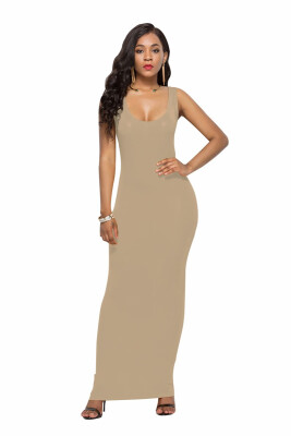 

Womens elegant sexy vest long skirt fashion dress