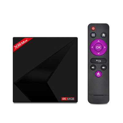 

X88 MAX Android 81 TV Box RK3328 Quad Core 64bit 4GB64GB Smart 4K Set Top Box VP9 H265 HDR10 24G 5G WiFi BT40 USB30 Type-c