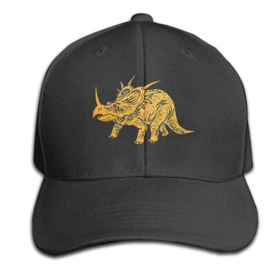 

Wagroo Unstoppable Dinosaur Unisex Adjustable Plain Hats Fashion Cotton Baseball Caps Black