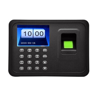 

24" TFT LCD Display USB Biometric Fingerprint Attendance Machine DC 5V1A Time Clock Recorder Employee Checking-in Reader A6
