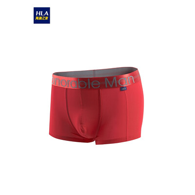 

HLA Haishu House Knitting Boxer Shorts Men 2019 Spring New Item One Pack Life Red Comfort Panties HUKAJ1R011A Red 11 175100