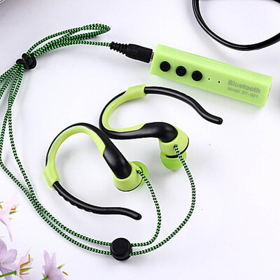 

300pcs free shipping Factory direct wireless Bluetooth sports popula headset in-ear type large battery st001