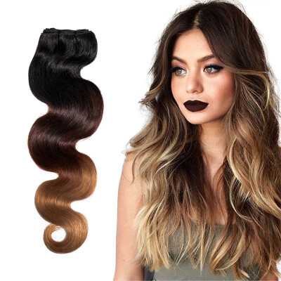 

Ombre Brazilian Virgin Hair Body Wave Ombre Human hair Tone Bundles Ombre Brazilian Hair Extensions with Lace Closure