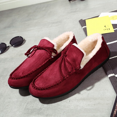 

Mens cotton warm Loafers Slip-Ons Driving shoes