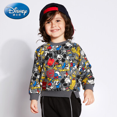 

Disney Disney Self-employed childrens clothing boys childrens knitted rags round neck sweater 2019 spring&summer new DA9166A7E03 ash fun music Mickey print 80