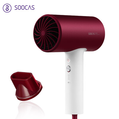 

Su Shi SOOCAS hair dryer home constant temperature negative ion high power collector adjustable cold hot air H3S red 2 generations