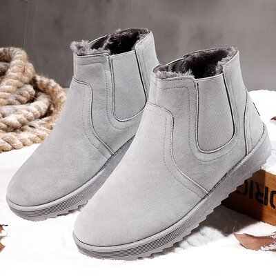 

Mens Martin Boots Casual Cotton Boots Warm Snow Boots in Winter