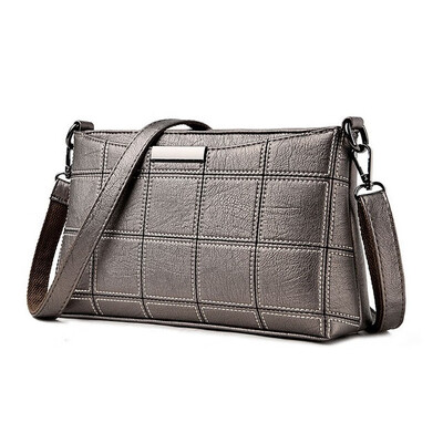 

Women Handbag Leather Plaid Messenger Bags Sac a Main Shoulder Bags Women Crossbody Bag Ladies High Quality Sheepskin Handbags