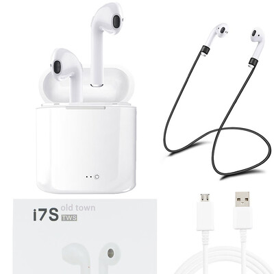 

Hot Sell i7s TWS Mini Wireless Bluetooth Earphone Stereo Earbud Headset With Charging Box Mic For All Smart phone