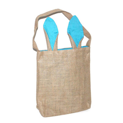 

New Cute Bunny Ears Design Easter Bag Cloth Tote Handbag Basket for Eggs Candies Gifts Hunting at Easter Party Festival Bags