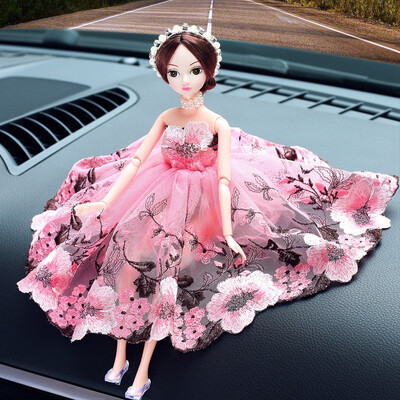 

1 pcs lovely Dolls beautiful Decorative Dolls auto Ornament Sweet Wedding Handmade dolls Fashion Car Interior Decoration