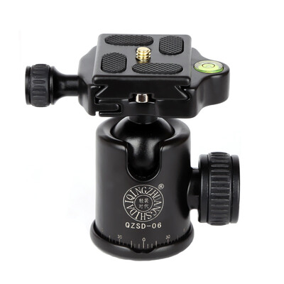 

QZSD Q06 Aluminum 360 Degree Panoramic Swivel Tripod Ball Head Ballhead with Quick Release Plate for DSLR Camera