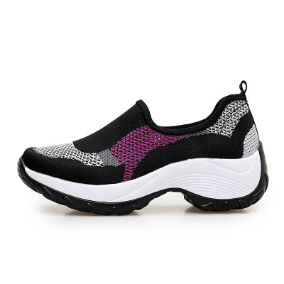 

Height Increasing Women Running Shoes 2018 New Summer Sports Sneakers Female Mesh Walking Shoes Plus Size 42 YC-295