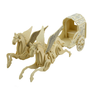 

3D Wood Educational Puzzles Children Adults Flying Horse